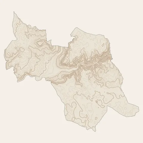 Millau : courbes de niveau