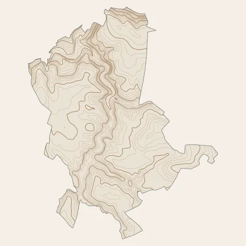 Le Monastère : courbes de niveau