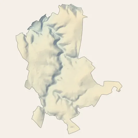 Le Monastère : relief