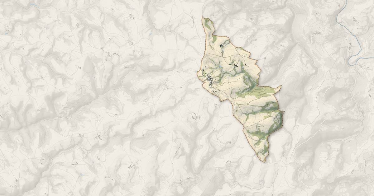 Portrait cartographique de Montfranc : relief, eau, forêts, bâti et voies, calculés à partir des données de l'IGN