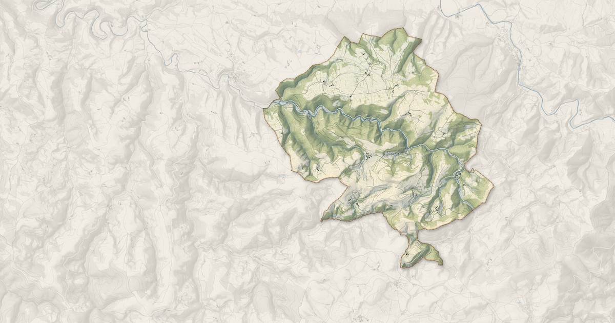 Portrait cartographique de Mounes-Prohencoux : relief, eau, forêts, bâti et voies, calculés à partir des données de l'IGN