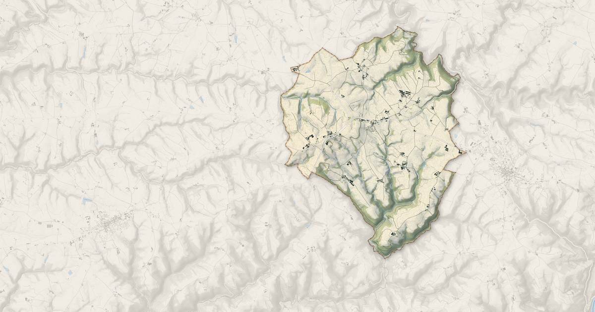 Portrait cartographique de Saint-Jean-Delnous : relief, eau, forêts, bâti et voies, calculés à partir des données de l'IGN