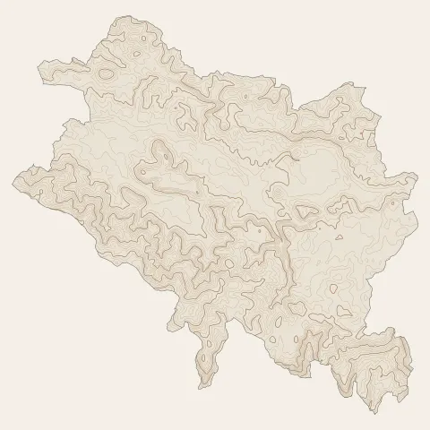 Sévérac d'Aveyron : courbes de niveau
