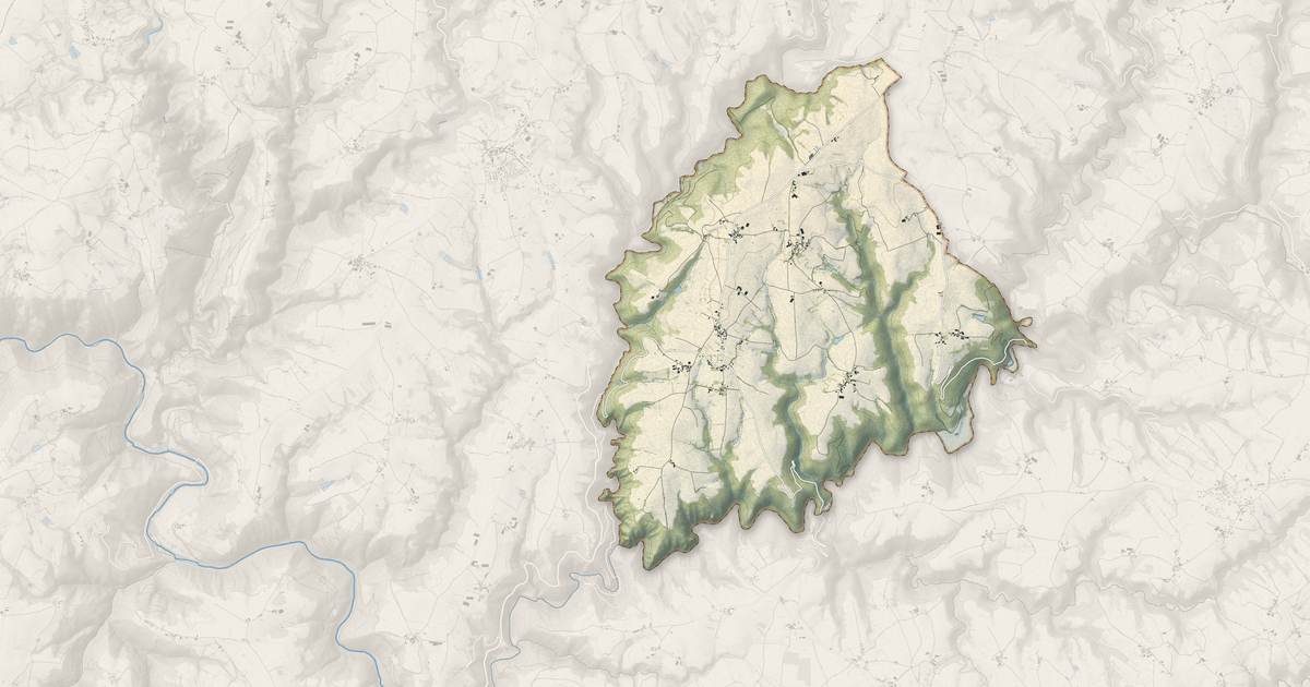 Portrait cartographique de Tayrac : relief, eau, forêts, bâti et voies, calculés à partir des données de l'IGN
