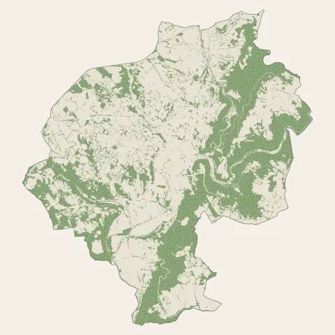 Villefranche-de-Rouergue : bois, forêts et landes