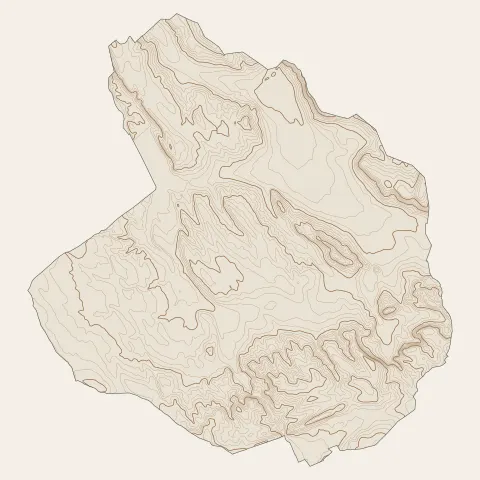 Cabriès : courbes de niveau