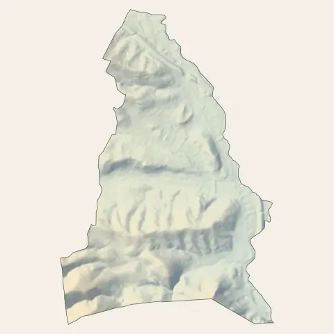 La Destrousse : relief