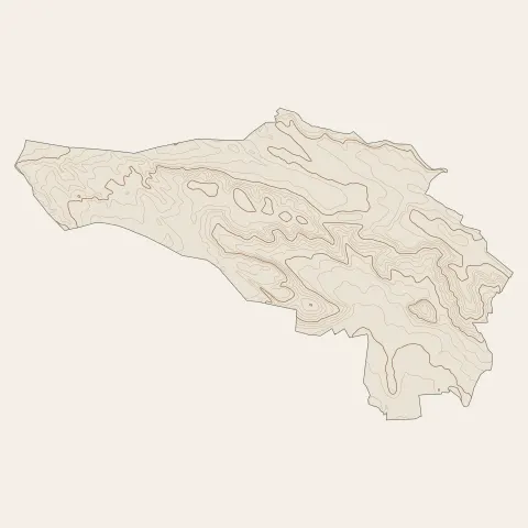Éguilles : courbes de niveau