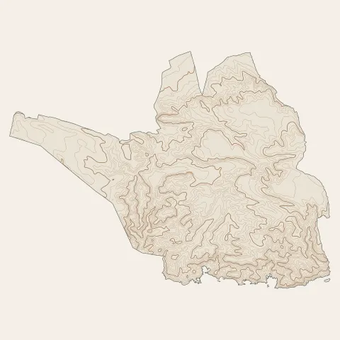 Ensuès-la-Redonne : courbes de niveau