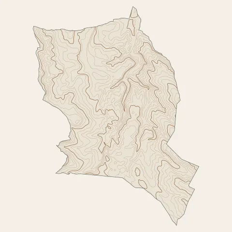 Gréasque : courbes de niveau