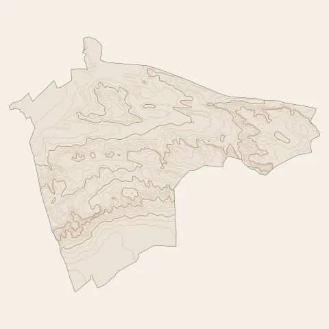 Lançon-Provence : courbes de niveau