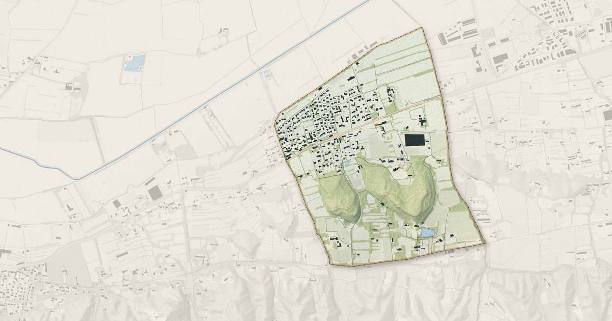 Portrait cartographique de Mas-Blanc-des-Alpilles : relief, eau, forêts, bâti et voies, calculés à partir des données de l'IGN