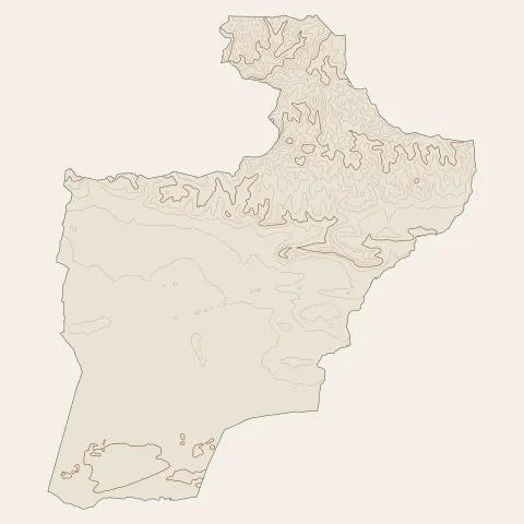 Maussane-les-Alpilles : courbes de niveau
