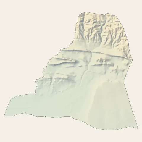Mouriès : relief