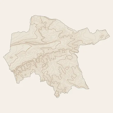 Les Pennes-Mirabeau : courbes de niveau