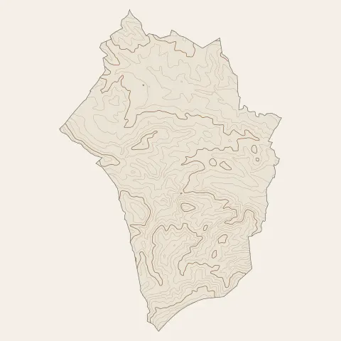 Peypin : courbes de niveau