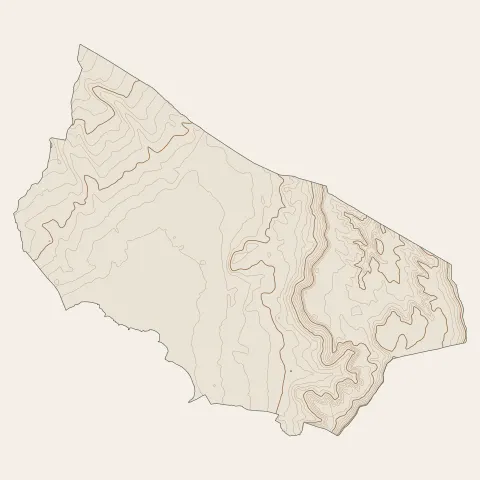 Rognac : courbes de niveau