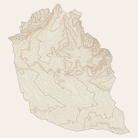 Rognes : courbes de niveau