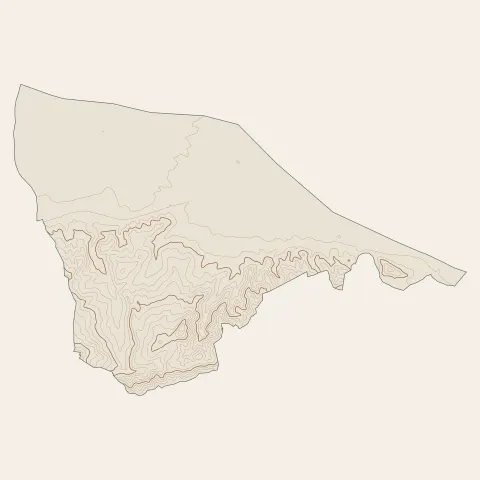 La Roque-d'Anthéron : courbes de niveau