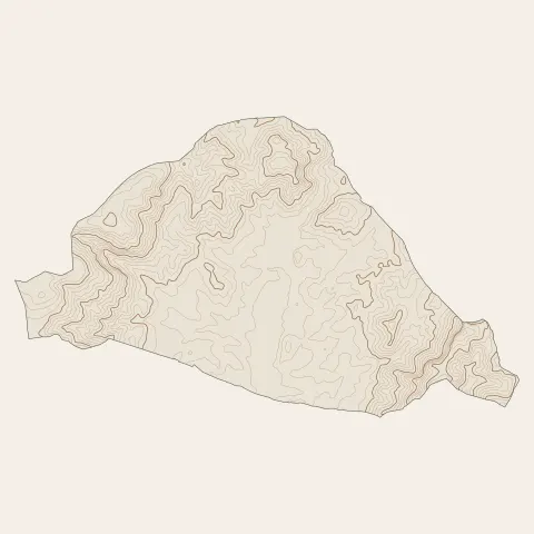 Roquevaire : courbes de niveau