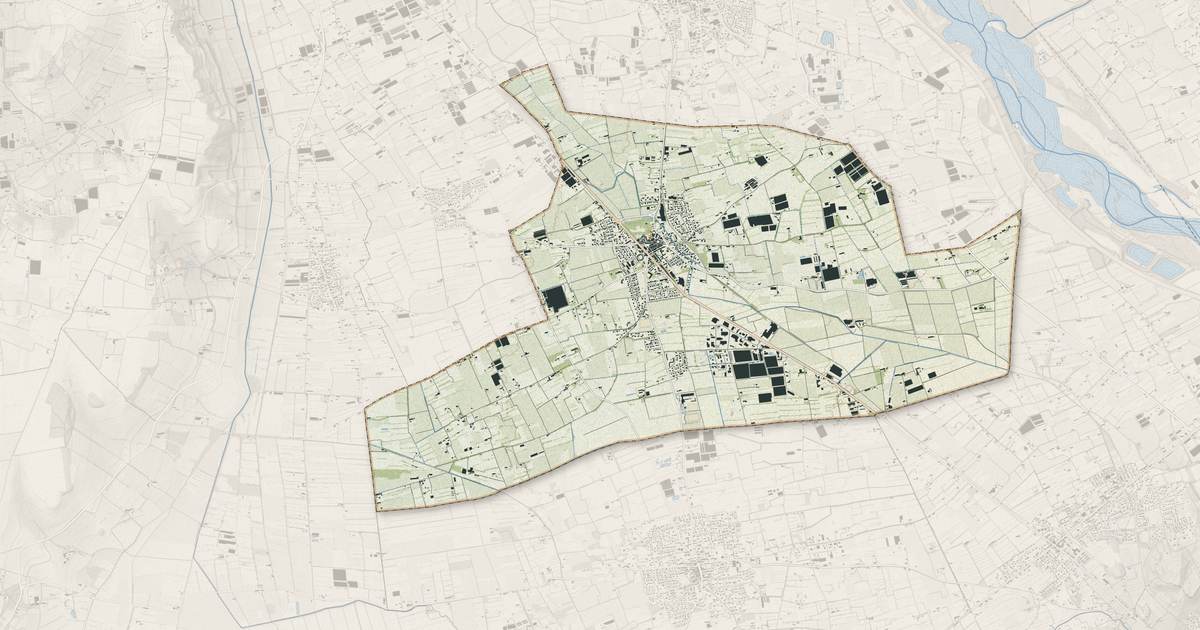 Portrait cartographique de Saint-Andiol : relief, eau, forêts, bâti et voies, calculés à partir des données de l'IGN