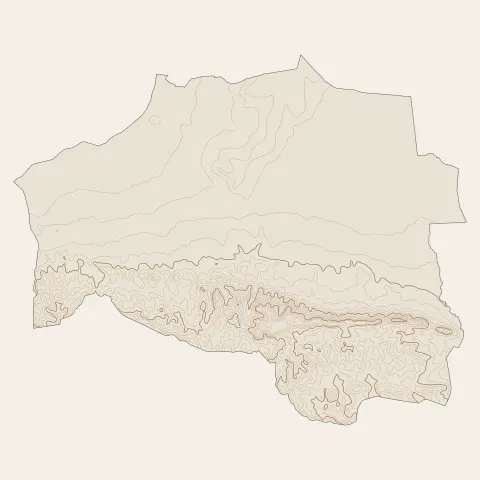 Saint-Rémy-de-Provence : courbes de niveau