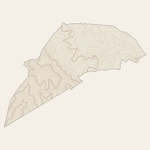 Saint-Savournin : courbes de niveau