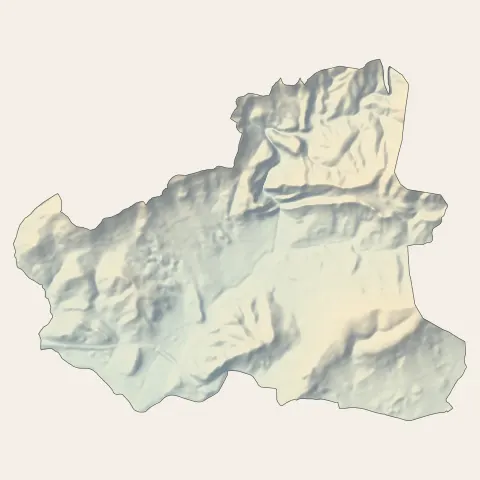 Le Tholonet : relief