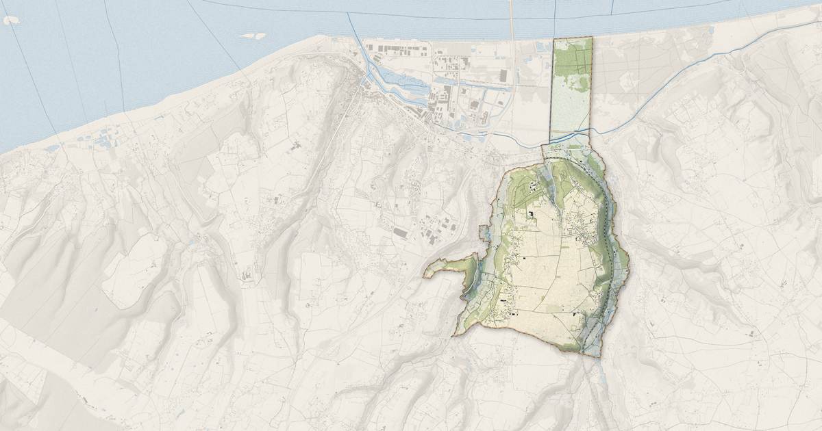Portrait cartographique de Ablon : relief, eau, forêts, bâti et voies, calculés à partir des données de l'IGN