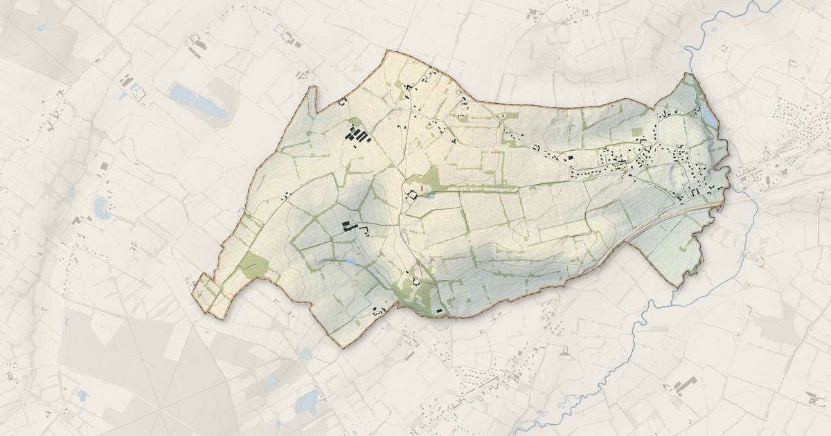 Portrait cartographique de Agy : relief, eau, forêts, bâti et voies, calculés à partir des données de l'IGN