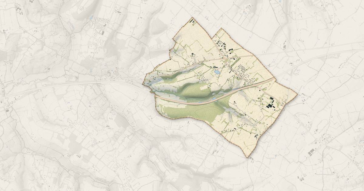 Portrait cartographique de Annebault : relief, eau, forêts, bâti et voies, calculés à partir des données de l'IGN