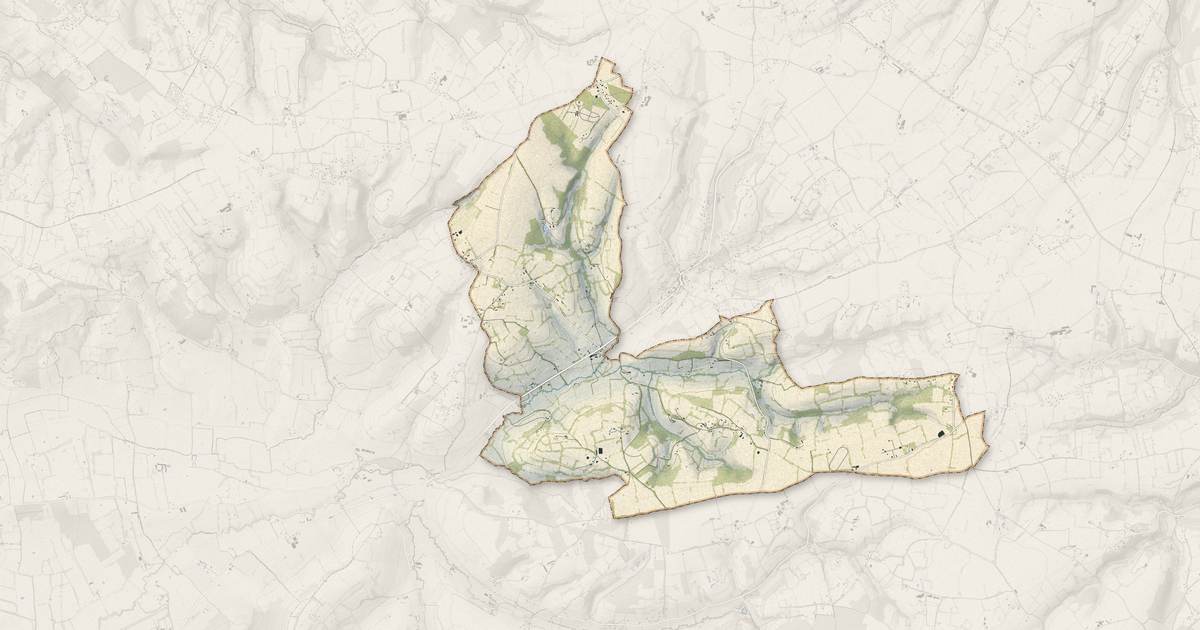 Portrait cartographique de Auvillars : relief, eau, forêts, bâti et voies, calculés à partir des données de l'IGN