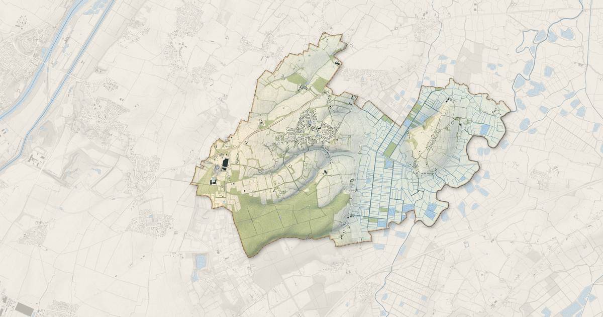 Portrait cartographique de Bavent : relief, eau, forêts, bâti et voies, calculés à partir des données de l'IGN
