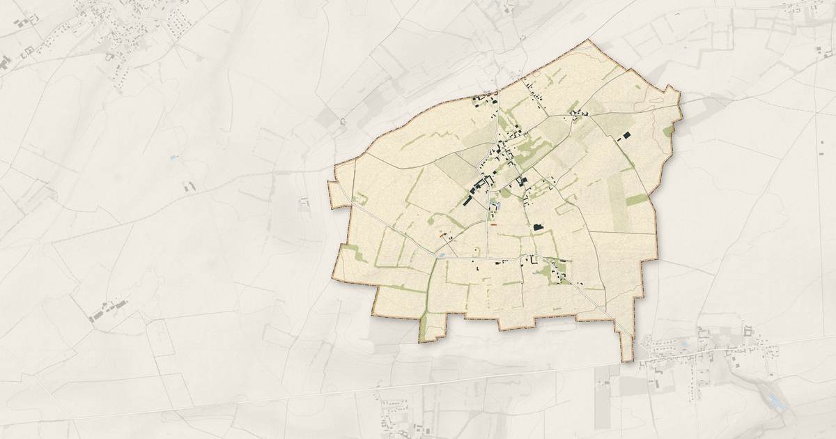 Portrait cartographique de Bazenville : relief, eau, forêts, bâti et voies, calculés à partir des données de l'IGN