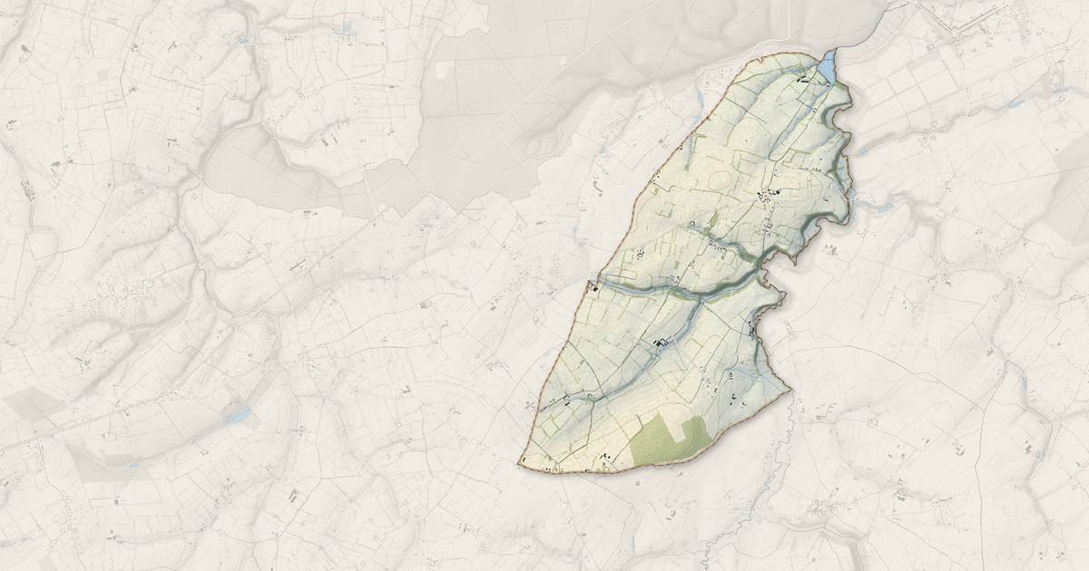 Portrait cartographique de La Bazoque : relief, eau, forêts, bâti et voies, calculés à partir des données de l'IGN