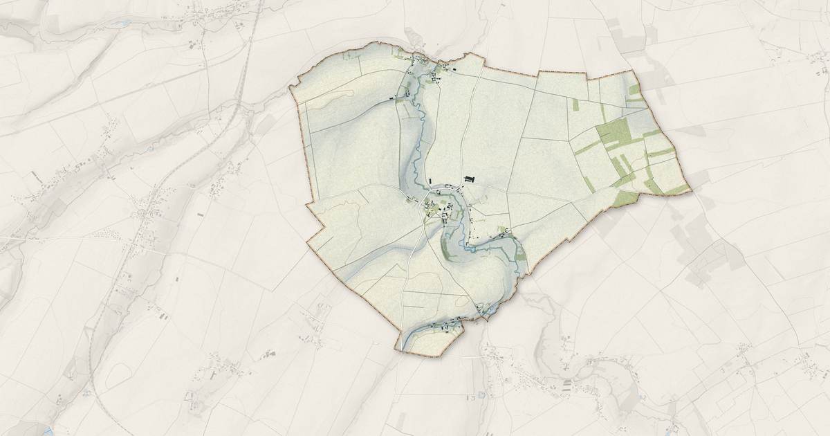 Portrait cartographique de Beaumais : relief, eau, forêts, bâti et voies, calculés à partir des données de l'IGN