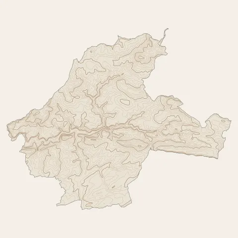 Souleuvre en Bocage : courbes de niveau