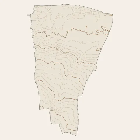 Bernières-sur-Mer : courbes de niveau