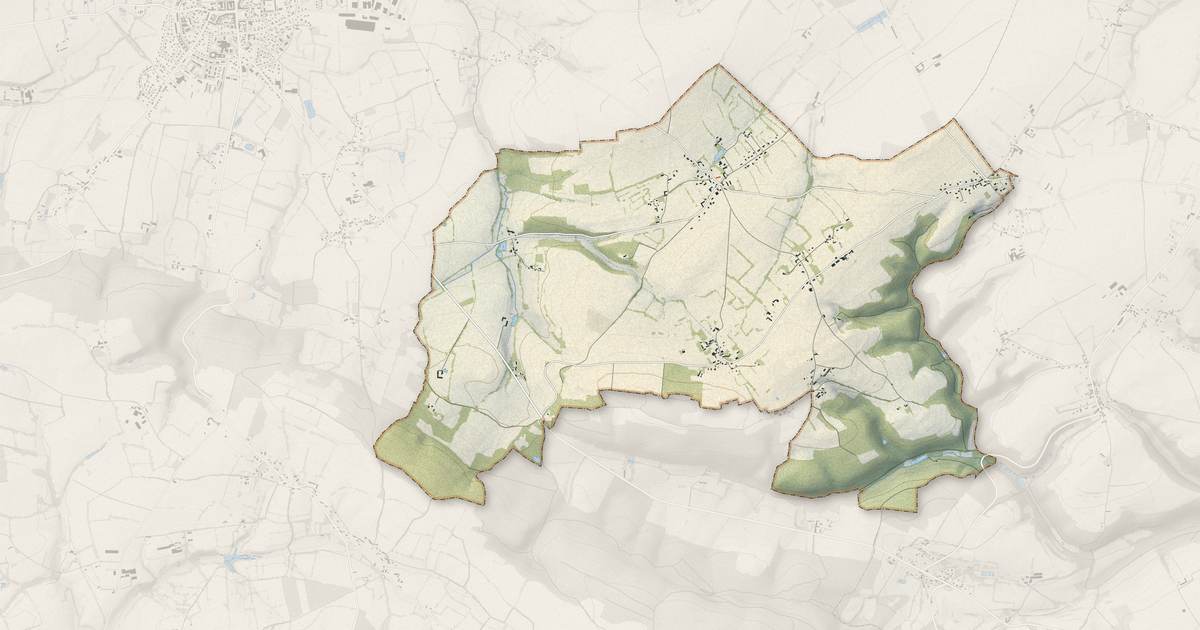 Portrait cartographique de Bonnemaison : relief, eau, forêts, bâti et voies, calculés à partir des données de l'IGN