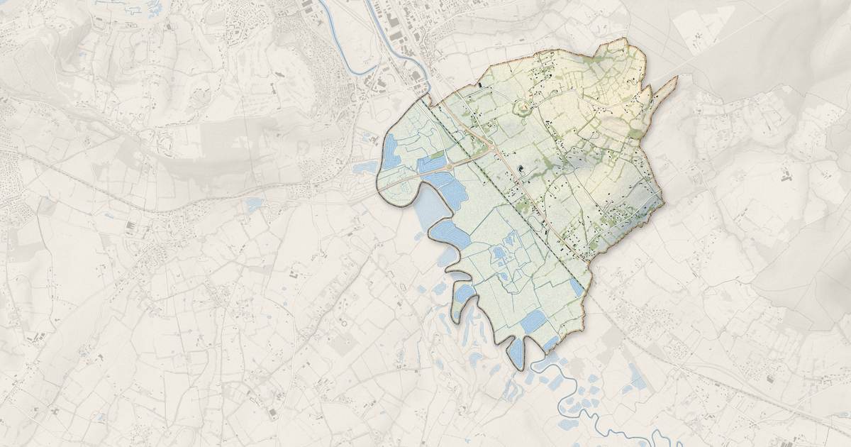 Portrait cartographique de Bonneville-sur-Touques : relief, eau, forêts, bâti et voies, calculés à partir des données de l'IGN