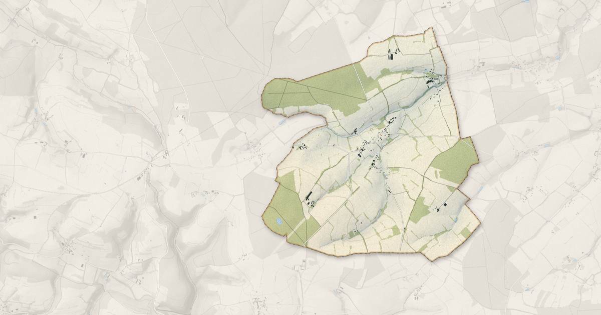 Portrait cartographique de Bonnœil : relief, eau, forêts, bâti et voies, calculés à partir des données de l'IGN
