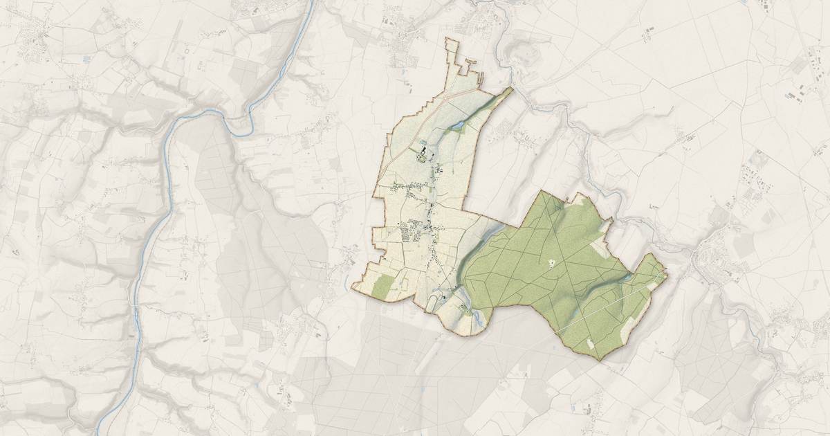 Portrait cartographique de Boulon : relief, eau, forêts, bâti et voies, calculés à partir des données de l'IGN