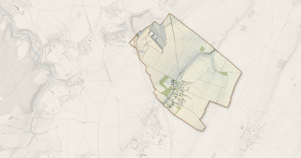 Portrait cartographique de Bretteville-le-Rabet : relief, eau, forêts, bâti et voies, calculés à partir des données de l'IGN