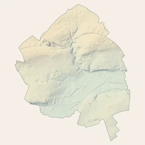 Caen : relief