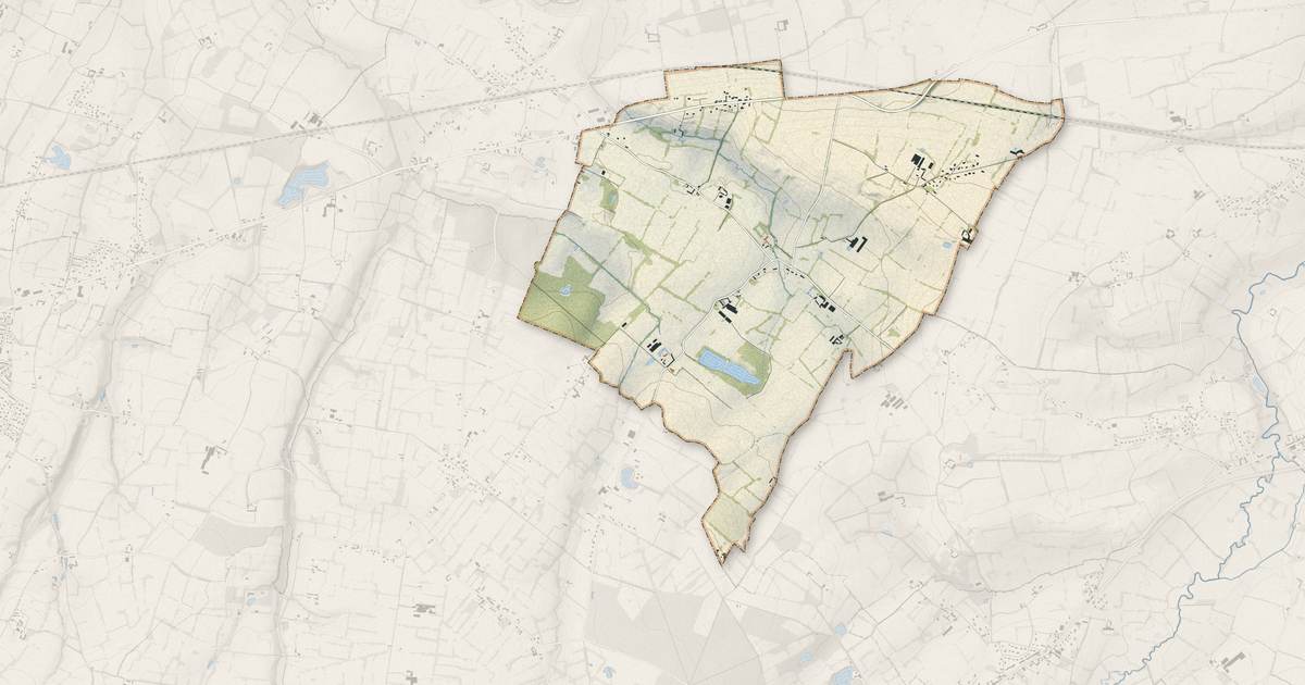 Portrait cartographique de Campigny : relief, eau, forêts, bâti et voies, calculés à partir des données de l'IGN