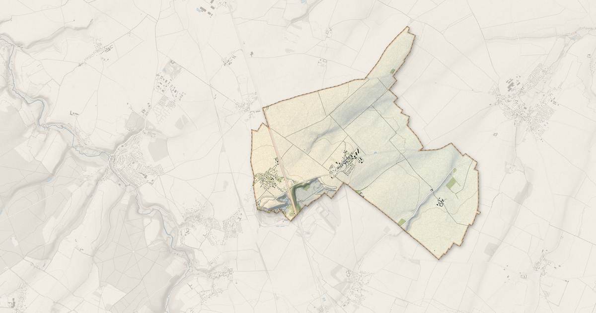Portrait cartographique de Cauvicourt : relief, eau, forêts, bâti et voies, calculés à partir des données de l'IGN