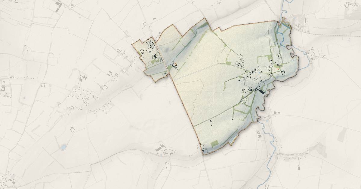 Portrait cartographique de Chouain : relief, eau, forêts, bâti et voies, calculés à partir des données de l'IGN