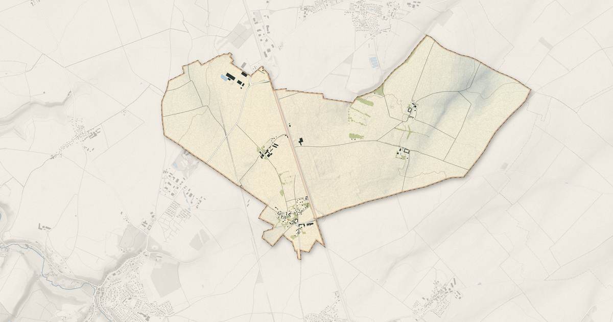 Portrait cartographique de Cintheaux : relief, eau, forêts, bâti et voies, calculés à partir des données de l'IGN