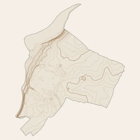 Colombelles : courbes de niveau