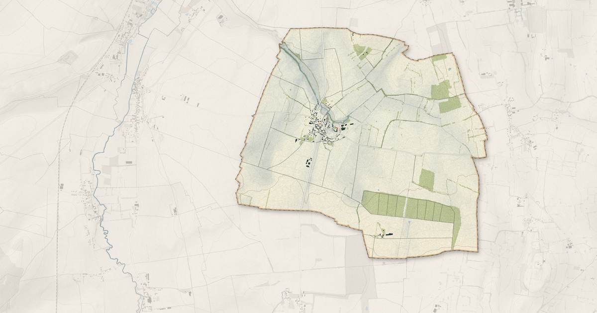 Portrait cartographique de Courcy : relief, eau, forêts, bâti et voies, calculés à partir des données de l'IGN